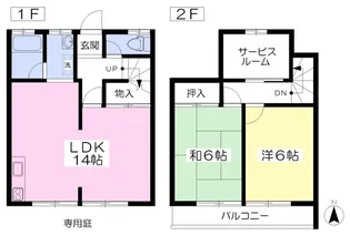 ハイホーム琴A棟【102号室】の間取り
