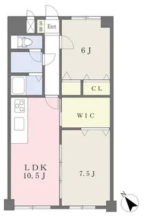 ジュネスKUBOTAⅠ【305号室】の間取り