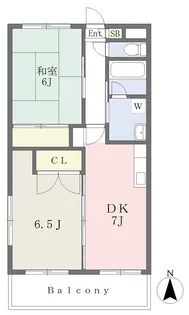 メゾンニチコー【2-D号室】の間取り
