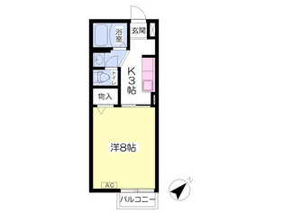 プラセール【102号室】の間取り