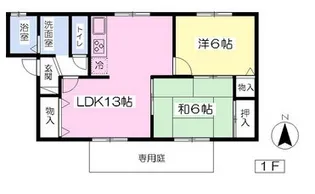 ファミール三好Ⅱ【102号室】の間取り