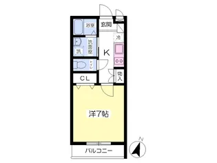 クラウド【204号室】の間取り