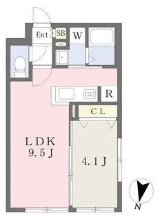 カーサ・フォレスト北円山【3階】の間取り
