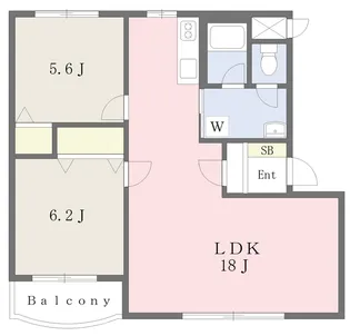 ブルースカイ21【102号室】の間取り
