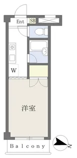 アン・モリオビル【305号室】の間取り
