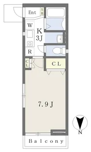 千葉県千葉市中央区南町3丁目【アパート】の間取り