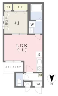 Cherim柴田【102号室】の間取り