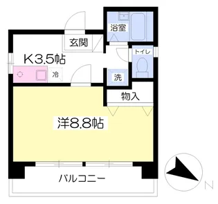 パークサイド【401号室】の間取り