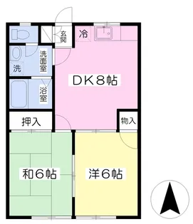 第5メゾン飯島【102号室】の間取り