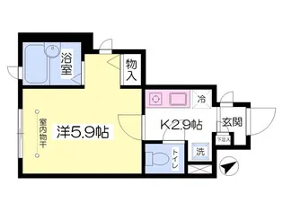 アヴェニール【201号室】の間取り