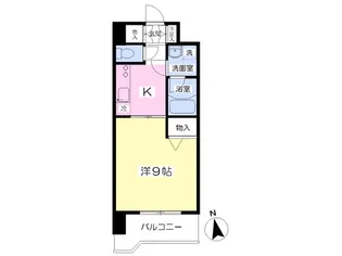 シルキーブリーズ山越【303号室】の間取り