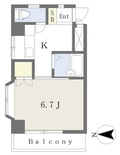 グリーンフォレスト坂の上【303号室】の間取り