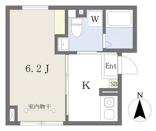 GARDEN CROSS【105号室】の間取り