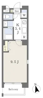 Rosso Corsa Ⅰ【701号室】の間取り