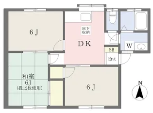 セジュールK3【102号室】の間取り