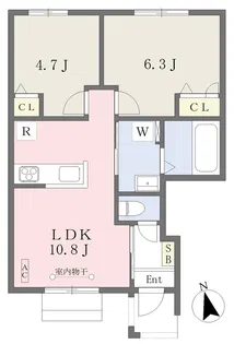 アトリオ【102号室】の間取り
