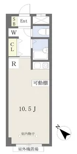 1Rの間取り画像