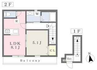 ウィンドグレイスA棟【205号室】の間取り