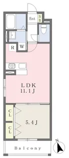 MISTRAL東姫路駅前【201号室】の間取り