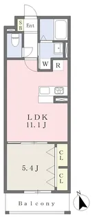 MISTRAL東姫路駅前【404号室】の間取り
