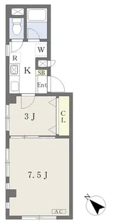 チェリーロード【105号室】の間取り