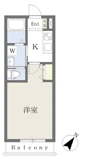 ヒューマンパレス南柏Ⅷ【202号室】の間取り