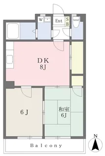 キャステル行橋【306号室】の間取り