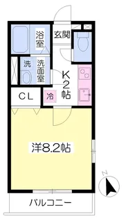 BOX ART YAMATO【101号室】の間取り