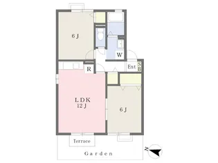 ベルレージュ【103号室】の間取り