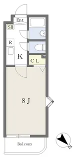 ヴェルフィオーレ嵐山【211号室】の間取り