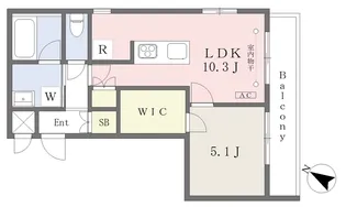 Residence d’ 平和が丘【202号室】の間取り
