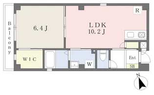 新町cinq【201号室】の間取り