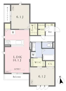 シェリール高蔵寺【305号室】の間取り
