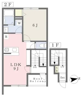 EARL’S COURT生石【205号室】の間取り