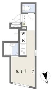 カンビオ西川口【403号室】の間取り