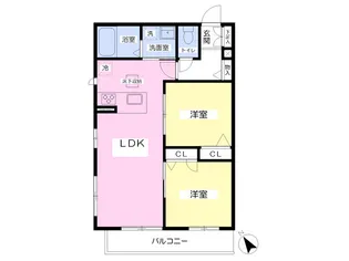 プライマリジェ【103号室】の間取り