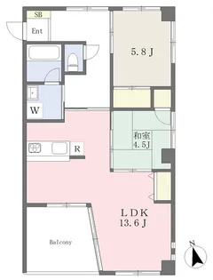 ラ・エスパシオⅡ【205号室】の間取り