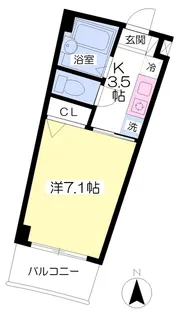 レディアントチャハルⅠ【106号室】の間取り