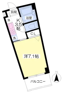 レディアントチャハルⅠ【302号室】の間取り