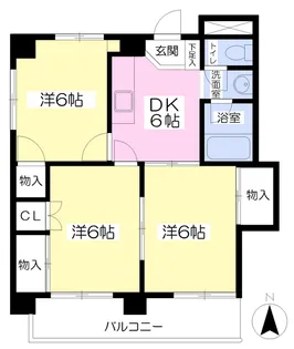 Riviere【401号室】の間取り