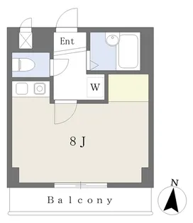 エスポワール松山【604号室】の間取り