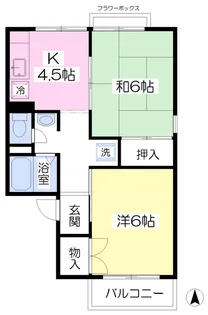 セジュール’92【201号室】の間取り