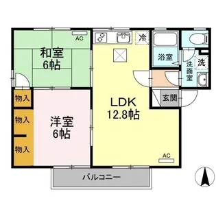 ノール・シャトー A棟【101号室】の間取り