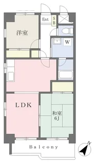 グランメール21【402号室】の間取り