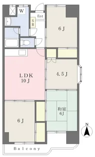 道後プラムヒルズ【401号室】の間取り