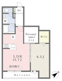 Human Crest【202号室】の間取り