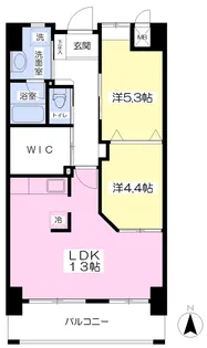 フェリス桃園公園通り【403号室】の間取り