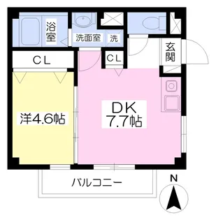 パレステージ土居田【301号室】の間取り