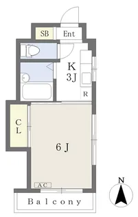 アメニティライフⅡ【305号室】の間取り