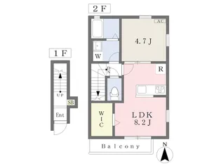 Belgravia朝生田premium【201号室】の間取り